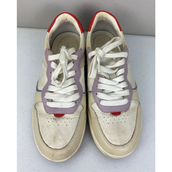 Women Madewell Court colorblock suede leather sneakers shoes, 7M - Picture 4 of 7